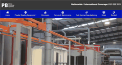 Desktop Screenshot of pbmetalfinishingsystems.com